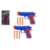 Pistole 2ks na přísavky plast 15cm na kartě