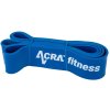 ACRA Posilovací fitness odporová guma 64mm modrá