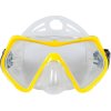 ACRA Šnorchlovací set maska šnorchl ploutve 3v1 žlutý S/M