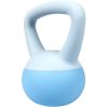 ACRA Činka kettlebell 3kg světle modrá měkké dno