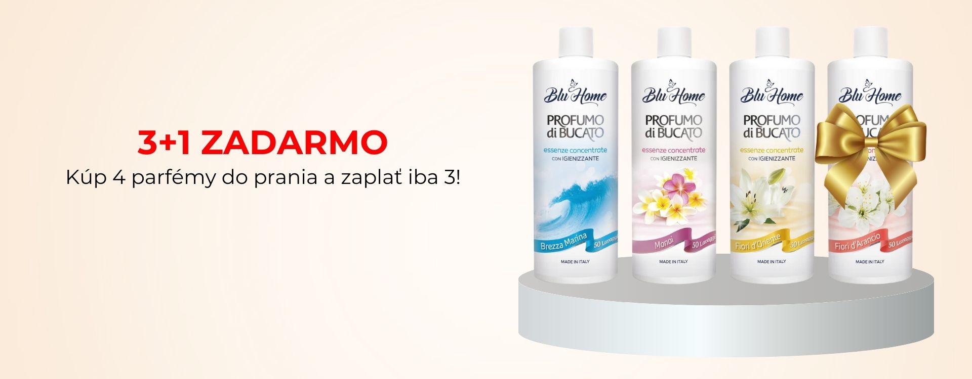 Akcia 3+1 zadarmo