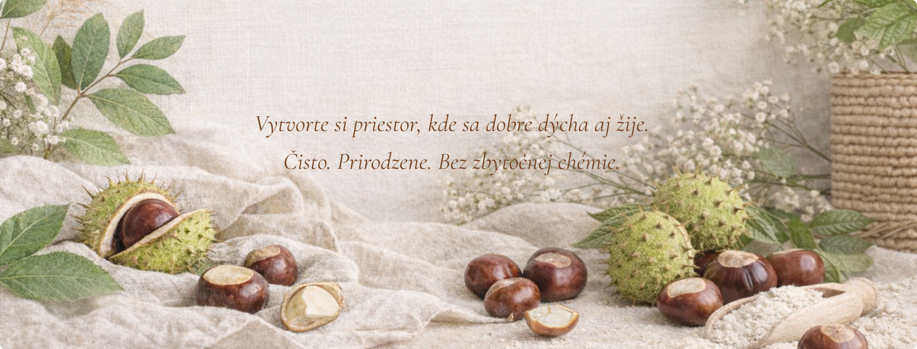 Čistiace prostriedky z gaštanov
