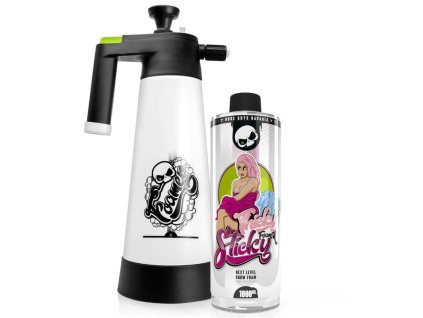 Nuke Guys THICKY STICKY Bundle - pH neutrální aktivní pěna (1000ml) s ručním pěňovačem