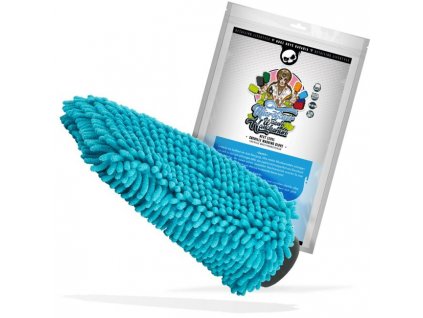 Nuke Guys Chenille Hell Blue - Mikrovláknová mycí rukavice