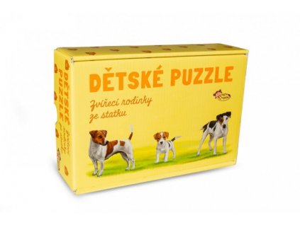 Dětské puzzle Trio - Chytrá opička - Zvířátka ze statku