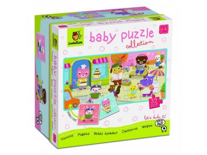 Ludattica - Oboustranné puzzle pro nejmenší Mláďátka - baby puzzle