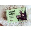 Dětské puzzle - Chytrá opička - Zvířátka z českého lesa