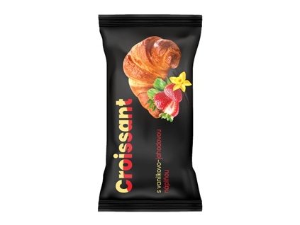 croissant vanilka jahoda