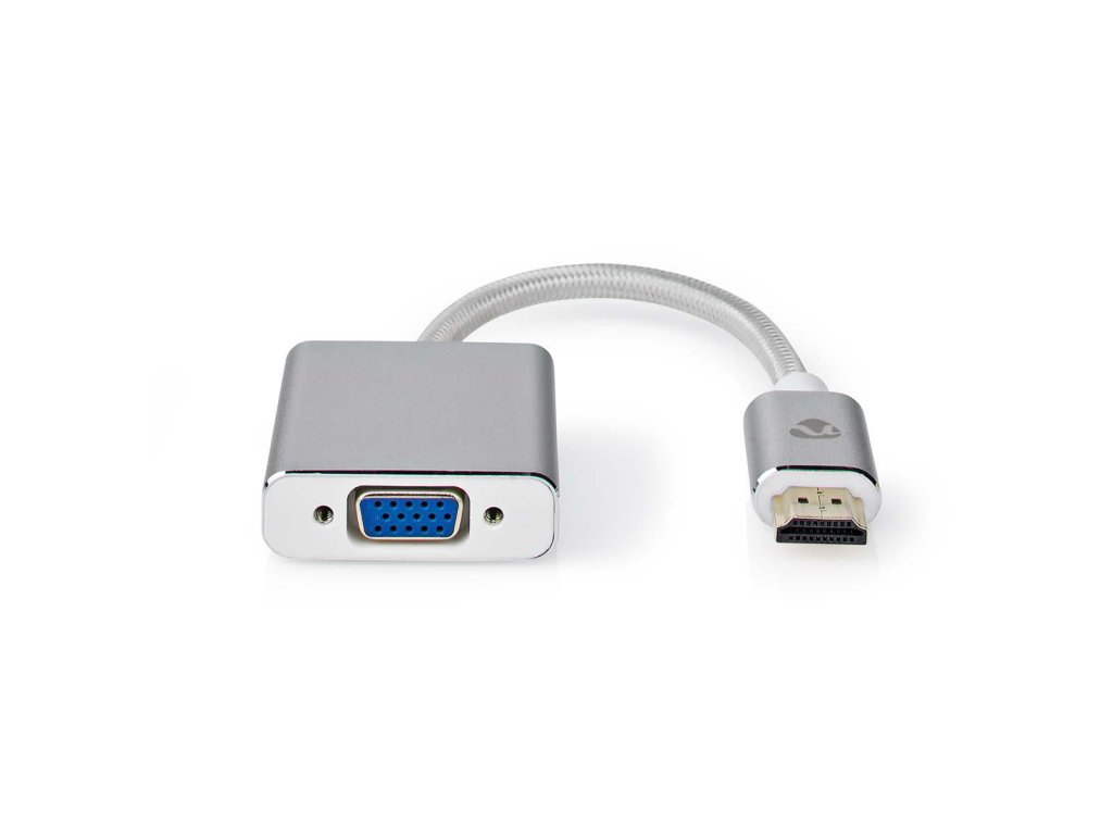 adaptér VGA | Konektor HDMI ™ | VGA Zásuvka | Pozlacené | Přímý | Počet produktů v balení: 1 ks | Hliník | Stříbrná | Box s Okénkem