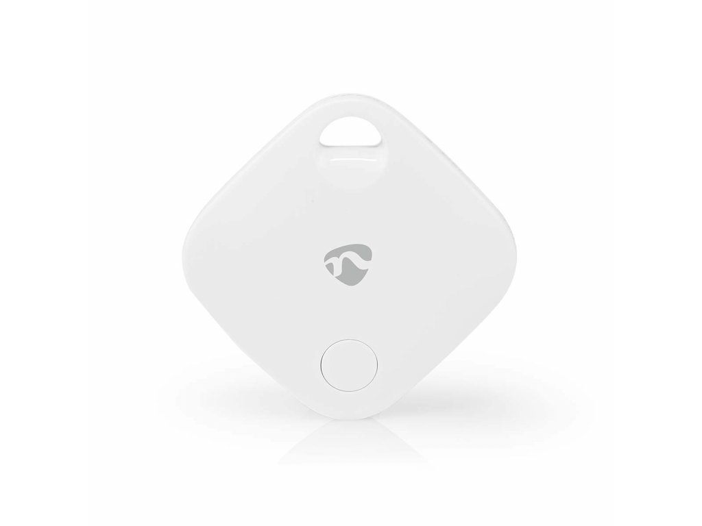 Nedis chytrý bezdrátový Bluetooth vyhledávač/lokátor klíčů do 40 m, podpora  Apple ‘Find My’ App (BTTAG10WT)