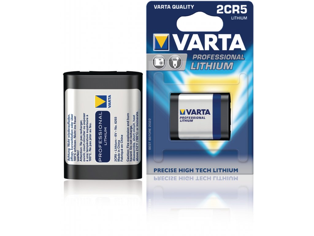 Lithiová baterie Varta 2CR5 6 V, 1ks, VARTA 6203