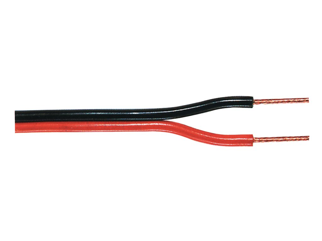 Kabel Reproduktoru na Cívce 2x 2.50 mm² 100 m Černá/Červená