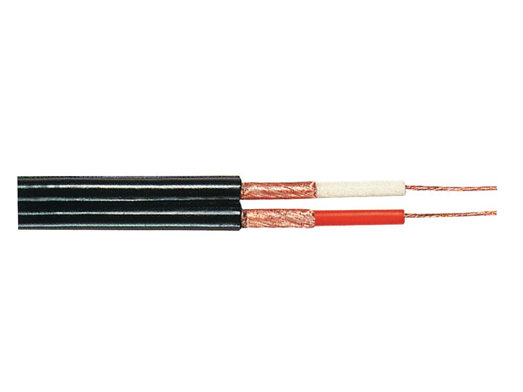 Reproduktorový Přepínač 2x 0.25 mm² 100 m Černá
