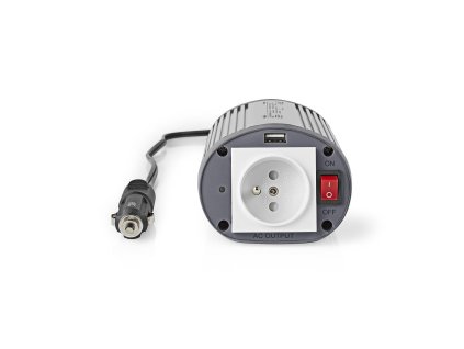Nedis PIMS15024E měnič napětí 24 V na 230 V, 150 W, 1x USB výstup, 1 CZ zásuvka