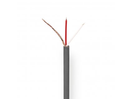 Nedis mikrofonní kabel 2x 0.125 mm cívka 100 m (COTR15011GY100)