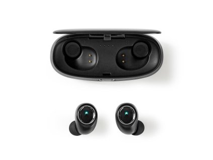 Nedis HPBT5051BK Bluetooth® bezdrátová sluchátka do uší, True Wireless Stereo (TWS), hlasové ovládání, černá