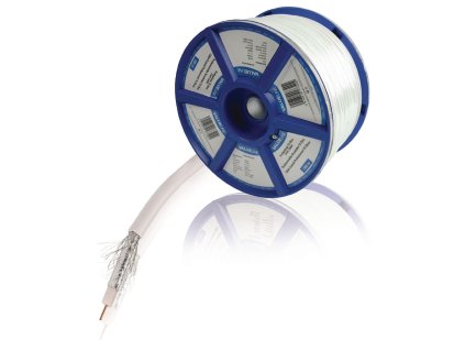 Měděný koaxiální kabel R59U 5.5 mm, 100 m, Valueline VLSR40900R100