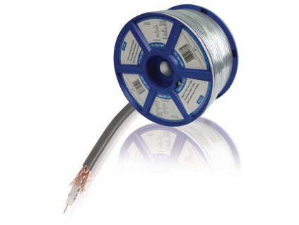 Měděný koaxiální kabel COAX12 7.0 mm, 100 m , Valueline VLSR40901R100