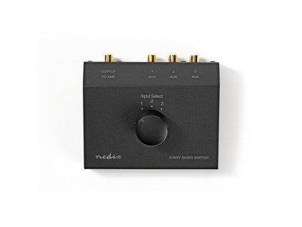 Nedis ASWI2403BK manuální audio přepínač TC6 se 3 porty