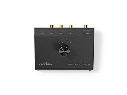Nedis ASWI2404BK manuální audio přepínač TC64 se 4 porty