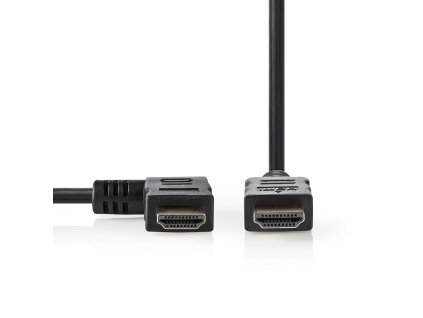 Kabel High Speed HDMI™ s Ethernetem | HDMI Konektor - HDMI Konektor Levý Úhlový | 1,5 m | Černá barva
