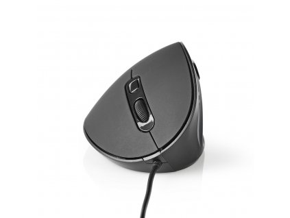 Nedis ERGOMSWD100BK ergonomická drátová myš, 3200 dpi, 6 tlačítek, černá