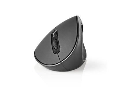 Nedis ERGOMSWS100BK ergonomická bezdrátová myš, 1600 dpi, 6 tlačítek, černá