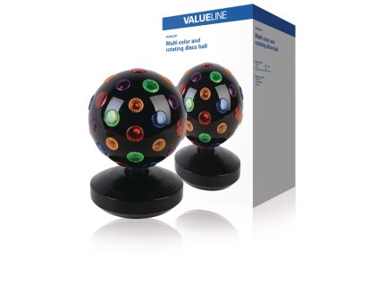 Barevná rotující disco koule 20 cm Valueline VLBALL01