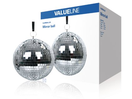 Zrcadlová disco koule 20 cm Valueline VLMRBALL20