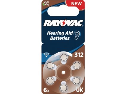 Rayovac zinkovzduchová baterie PR41 1.4 V, 6 ks (RAY-312B)