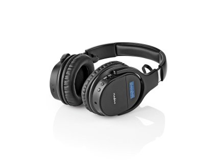 Nedis HPDB200BK bluetooth bezdrátová sluchátka s rádiem DAB+ / FM