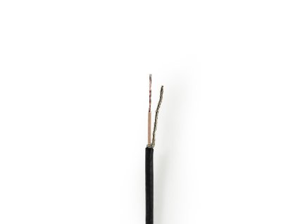 Nedis měděný koaxiální kabel RG174, 2.65 mm, 10 m, černá (CSBR0210BK100)