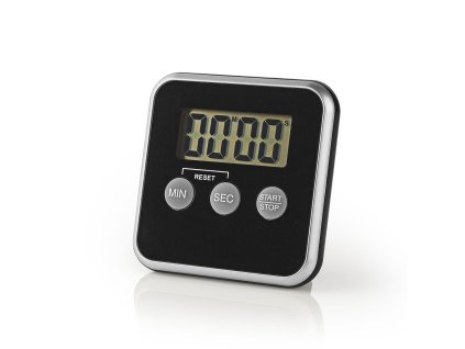 Nedis KATR102BK digitální kuchyňská minutka, černá