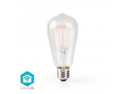 Nedis SmartLife chytrá LED žárovka vláknová ST64 E27 5W 500lm 2700 K (WIFILF10WTST64)