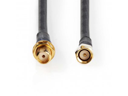 Nedis koaxiální WLAN anténní kabel HSR-200 SMA zástrčka – SMA zásuvka, 10 m (CSGP02400BK100)