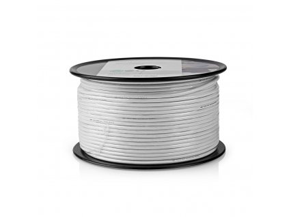 Nedis měděný koaxiální kabel COAX12, 7.0 mm, 100 m, bílá (CSBR4020WT1000)