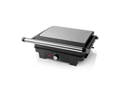 Nedis KAGR130SR kontaktní gril, 2200 W, hliník