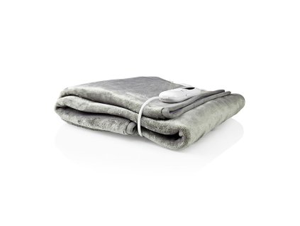 Nedis PEBL130CWT1 vyhřívaná deka, 150 x 80 cm, 9 nastavení teploty, LED indikace, ochrana proti přehřátí, materiál fleece a polyester