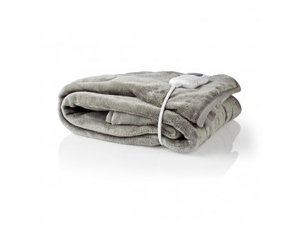 Nedis PEBL140CWT vyhřívaná deka, 180 x 130 cm, 9 nastavení teploty, LED indikace, ochrana proti přehřátí, materiál fleece a polyester