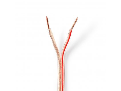 Nedis reproduktorový kabel 2 x 2.50 mm měděný, transparentní, 15 m cívka (CABR2500TR150)