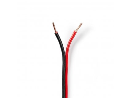 Nedis reproduktorový kabel 2 x 1.50 mm CCA, černý/červený vodič, 100 m (CAGW1500BK1000)