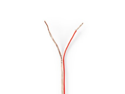 Nedis reproduktorový kabel 2 x 0.75 mm CCA, transparentní, 50 m (CAGW0750TR500)