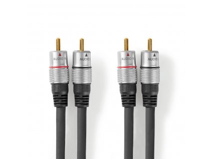 Nedis CAGC24200AT15 propojovací audio kabel zástrčka 2x cinch - zástrčka 2x cinch, 1.5 m