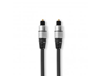 Nedis CAGC25000AT15 propojovací optický digitální audio kabel zástrčka Toslink - zástrčka Toslink, 1.5 m, antracit