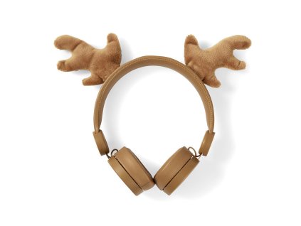 Nedis® Animaticks Rudy Reindeer uzavřená sluchátka s odpojitelným kabelem 1.2m (HPWD4000BN)