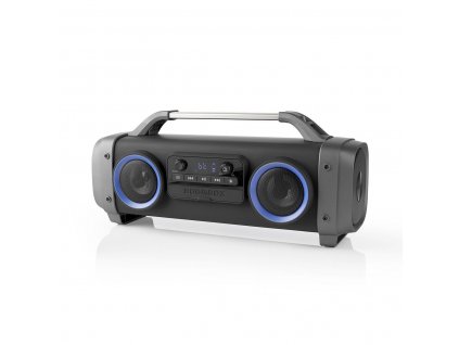 Nedis SPBB300BK Bluetooth® párty přehrávač, FM rádio, 60W, TWS, 12 hod. přehrávání, světelné efekty, funkce karaoke