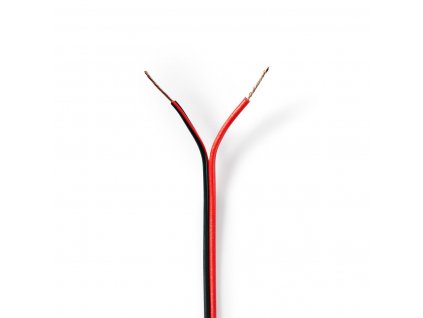 Nedis reproduktorový kabel 2 x 0.5 mm CCA, černý/červený vodič, 100 m (CAGW0500BK1000)