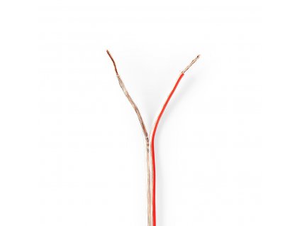 Nedis reproduktorový kabel 2 x 0.75 mm CCA, transparentní, 15 m (CAGW0750TR150)