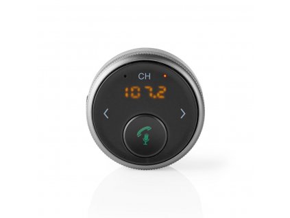 Nedis BTMA100BK FM transmitter / Bluetooth® / handsfree do auta / hlasové ovládání / microUSB / 5.5 hod. provoz