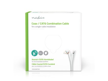 Coax / CAT6 Combination Cable | 50.0 m